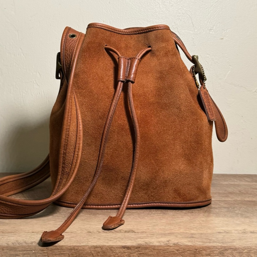 ❤️SOLD❤️Vintage Coach Russet Berkeley Drawstring 9012 - Picture 1 of 10